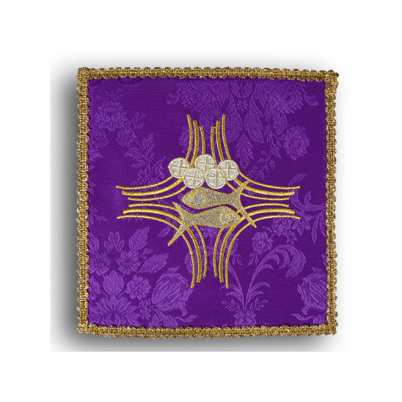 Chalice pall violet "Fish" (34) - Best Catholic Shop