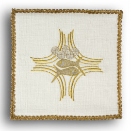 Chalice pall white "Fish" (35)