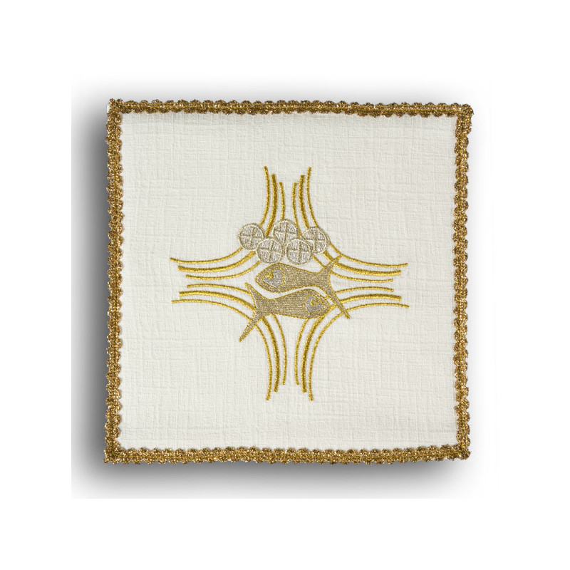 Chalice pall white "Fish" (35) - Best Catholic Shop