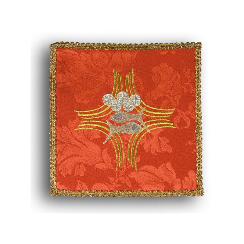 Chalice pall red "Fish" (36) - Best Catholic Shop