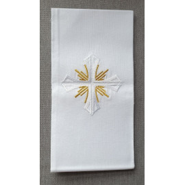 Purificator cross gold flames - 100% cotton