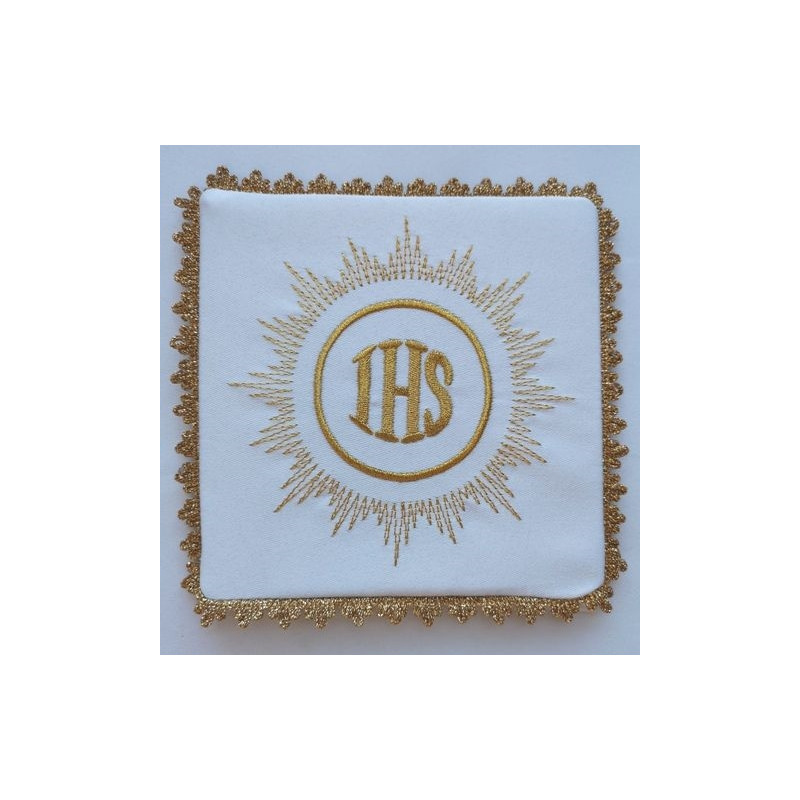 IHS embroidered pall (4) - Best Catholic Shop