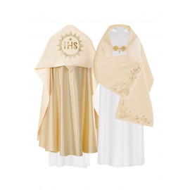 Satin veil - gold IHS (35)