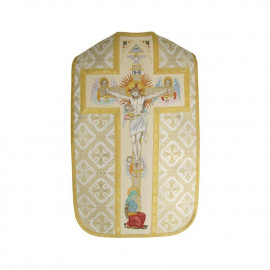 Roman Chasuble with Maniple, Burse and Chalice Veil (14)