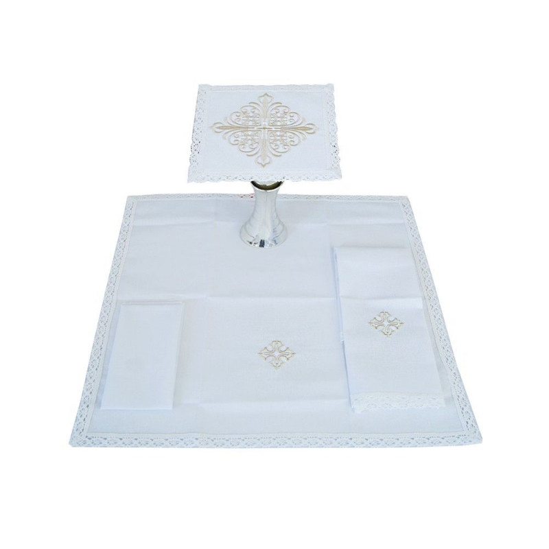 Chalice linen embroidery Cross (11) - Best Catholic Shop
