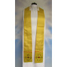 Gold chasuble with beautiful embroidered belt + stones (3) - Image 2