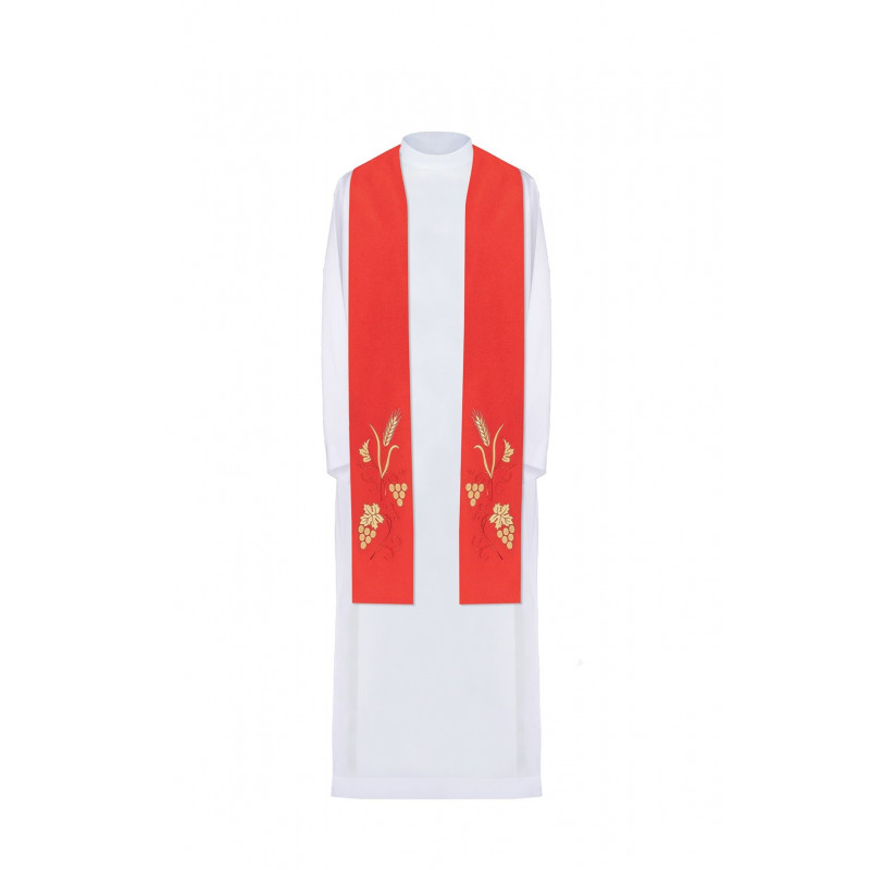 Embroidered stole - liturgical colors (3) - Best Catholic Shop