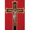 Embroidered chasuble Jesus on the cross - red (190) - Image 3