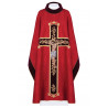 Embroidered chasuble Jesus on the cross - red (190) - Image 1