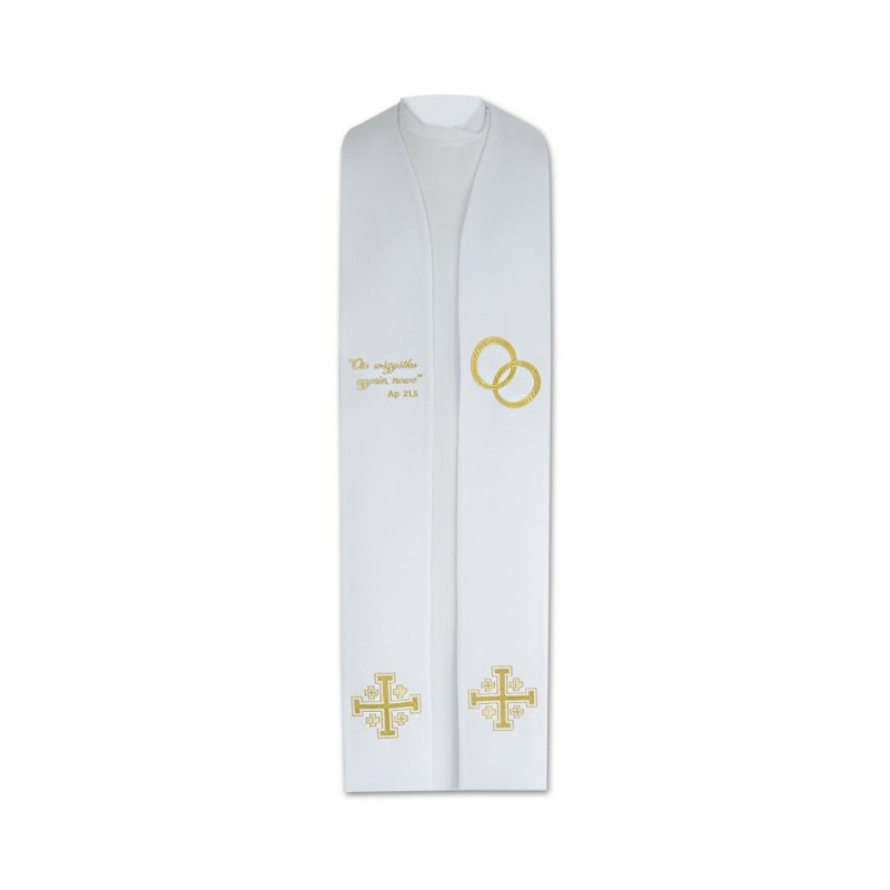 Wedding stole - Behold, I make all things new - Best Catholic Shop