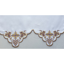 Embroidered altar tablecloth - Eucharistic pattern (204)