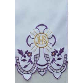 Embroidered altar tablecloth - Eucharistic pattern (201)