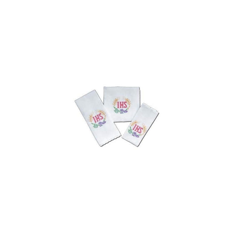 Chalice Linen Sets - colour IHS (27) - Best Catholic Shop