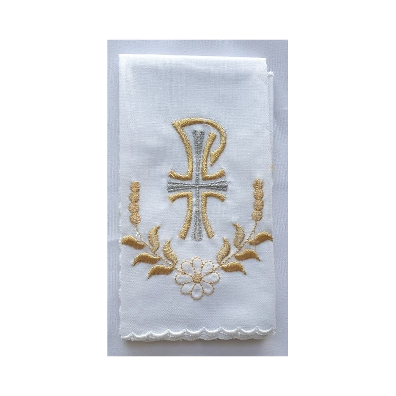 Purificator P + flower - 100% cotton - Best Catholic Shop