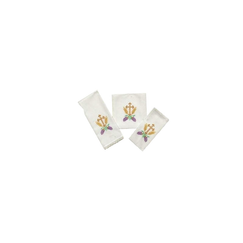 Chalice Linen Sets - colour cross (28) - Best Catholic Shop