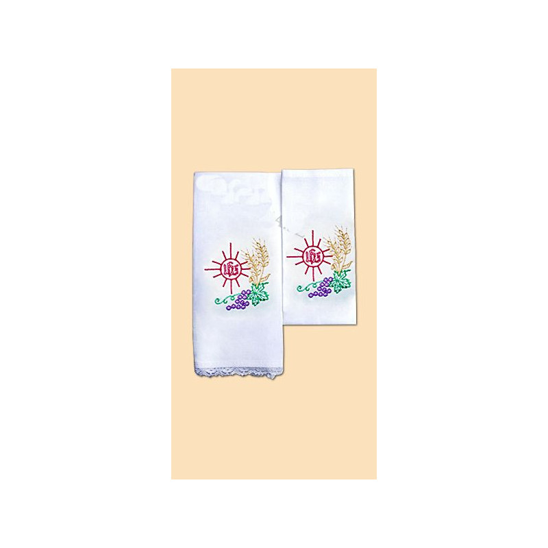 Chalice Linen Sets - colour IHS  (31) - Best Catholic Shop