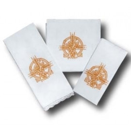 Chalice Linen Sets - gold Eucharistic symbol (33)