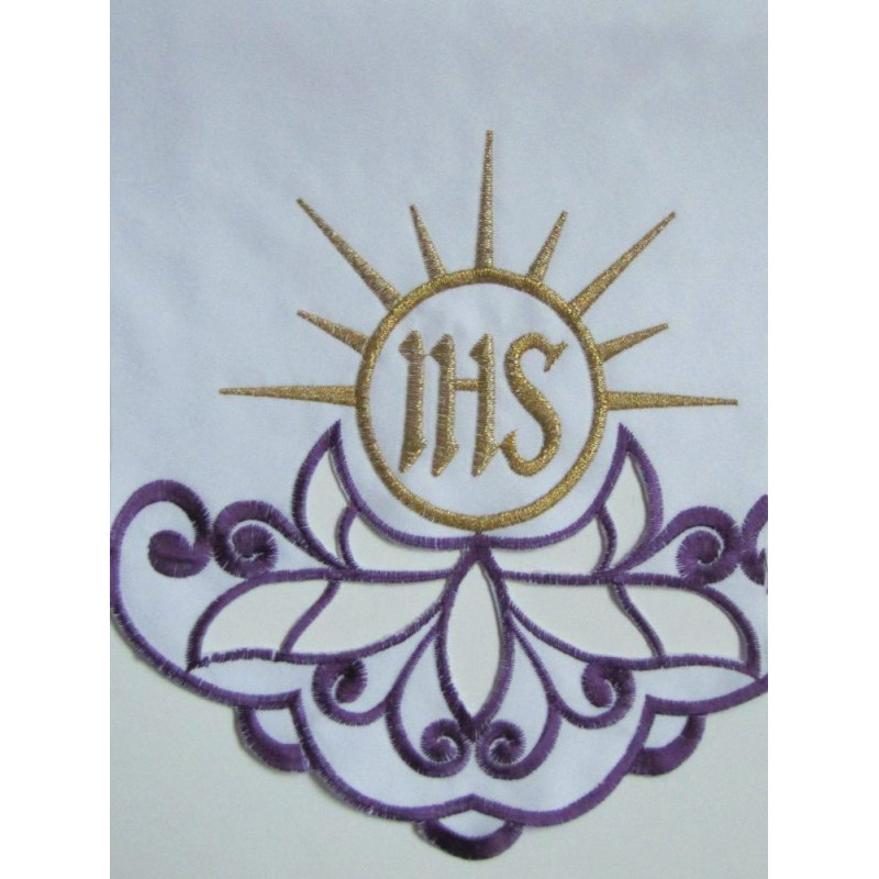 Embroidered altar cloth - IHS (59) - Best Catholic Shop