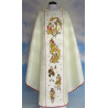 Chasuble ecru rosette Christmas - Holy Family (5) - Image 1