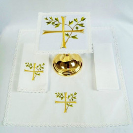 Chalice Linen Sets - cross of olive branches (36)