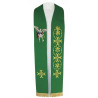 Green embroidered stole Archangel Michael - Image 1