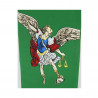 Green embroidered stole Archangel Michael - Image 2