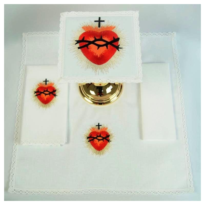 Chalice Linen Sets - Sacred Heart  (37) - Best Catholic Shop