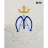 Embroidered altar cloth - Marian design (98) - Image 1