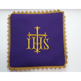 IHS chalice pall - purple