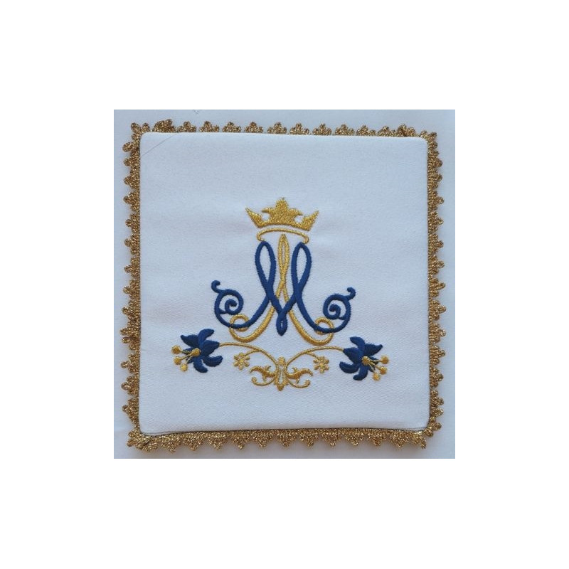Chalice pall with Marian motif M (2) - Best Catholic Shop