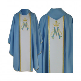 Gothic Marian embroidered chasuble (22)