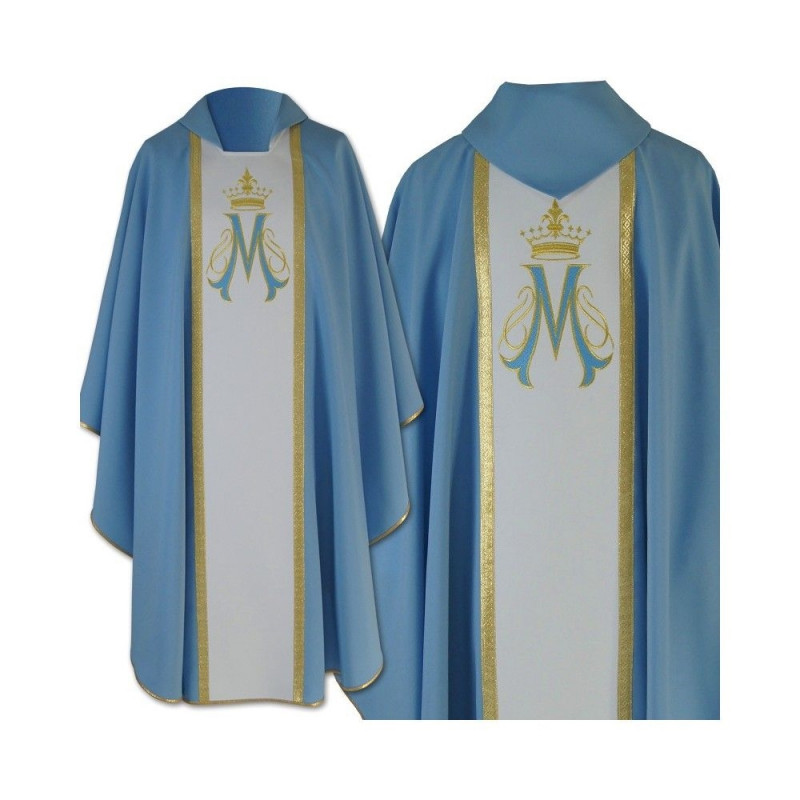 Gothic Marian embroidered chasuble (22) - Best Catholic Shop