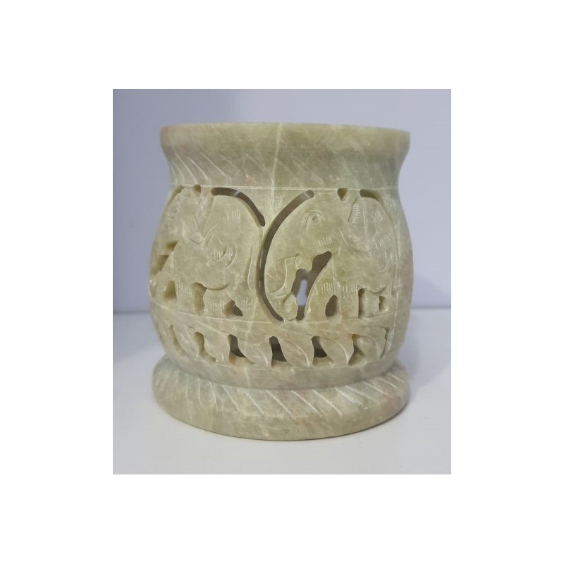 Home incense burner - soapstone - 9 cm (3.5 inches) - Best Catholic Shop