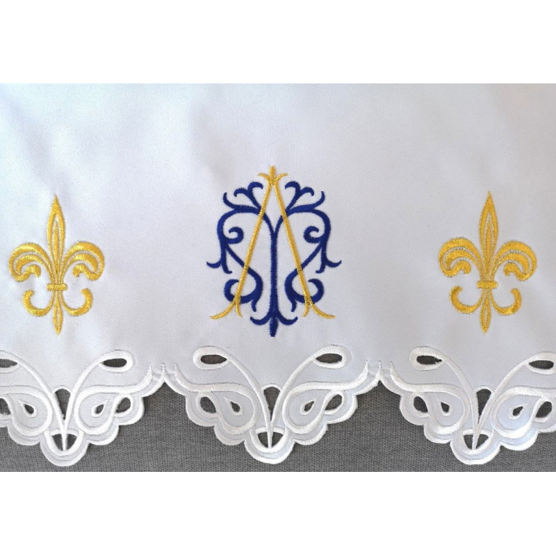 Embroidered altar cloth - Marian pattern (164) - Best Catholic Shop