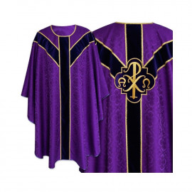 Semi-Gothic chasuble - color purple (49)