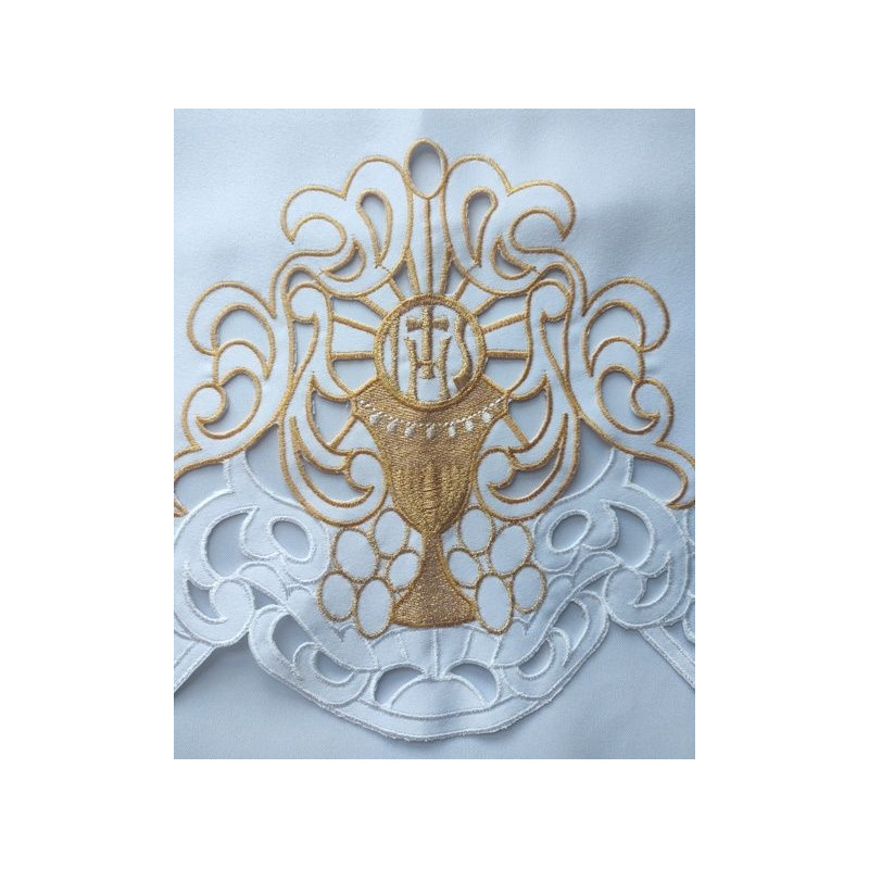 Embroidered altar cloth - Eucharistic design (218) - Best Catholic Shop