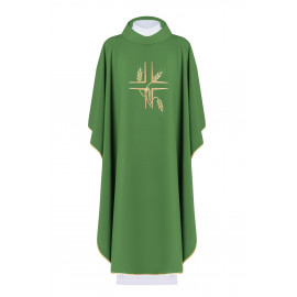 Embroidered chasuble Cross + ears - liturgical colors (42)