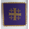 Chalice linen set purple - Jerusalem Cross - Image 1