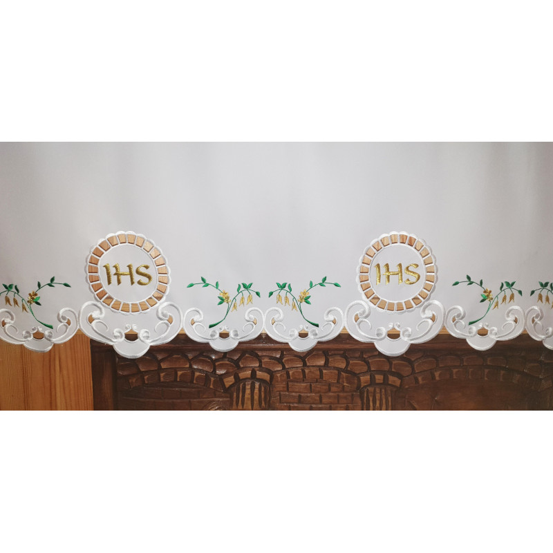 Embroidered altar cloth - Eucharistic design (173) - Best Catholic Shop