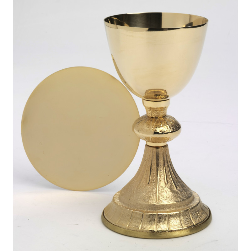 Chalice + Paten, gold-plated - 18.5 cm (13) - Best Catholic Shop
