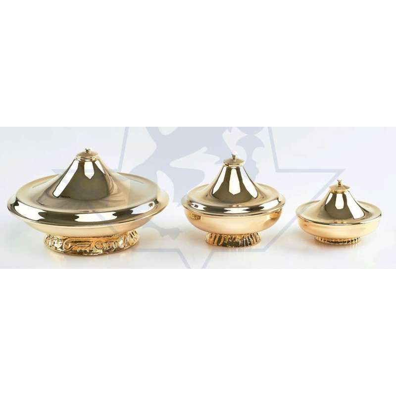 Brass sheet olive lamp - various sizes - Best Catholic Shop