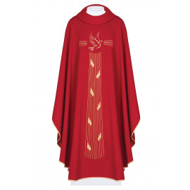 Holy Spirit embroidered chasuble (5)