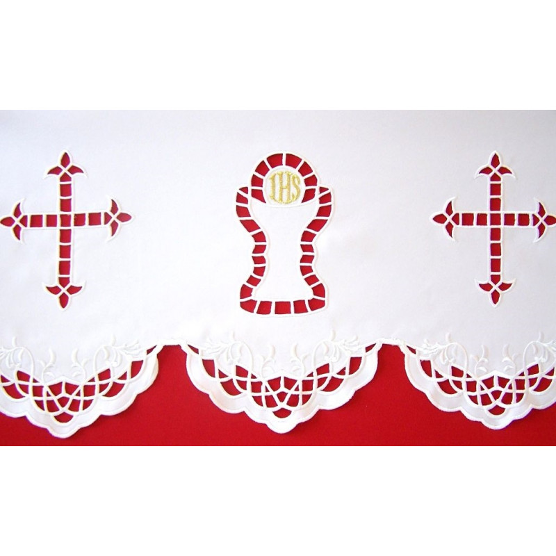 Embroidered altar cloth - Eucharistic design (97) - Best Catholic Shop