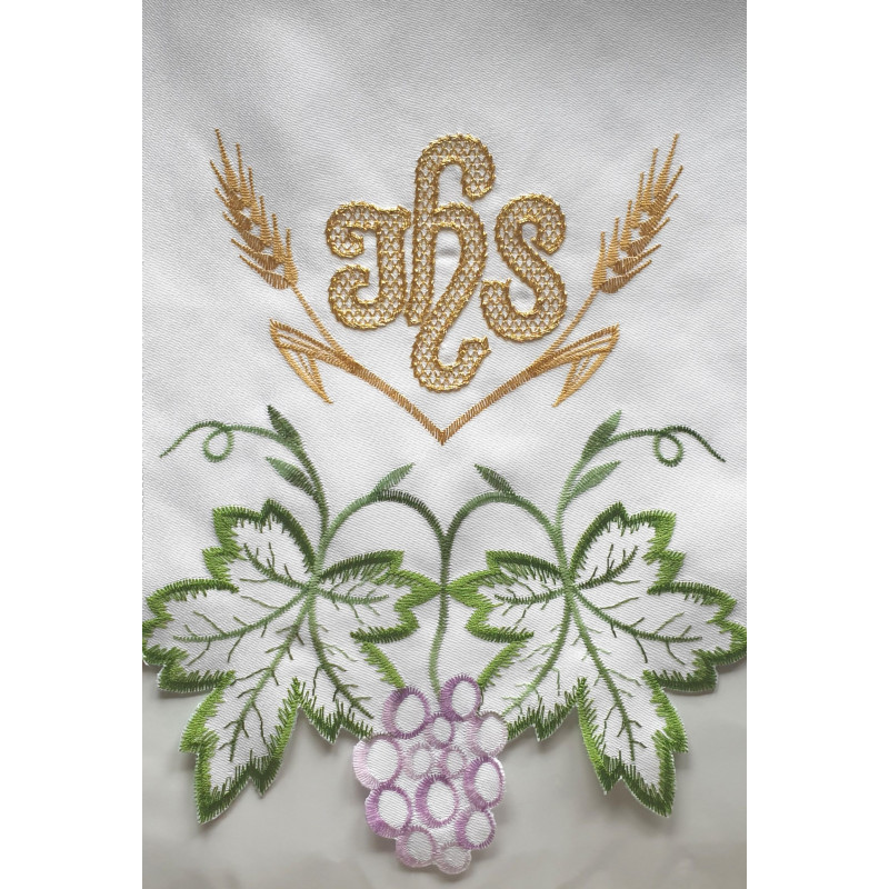 Embroidered altar cloth - Eucharistic design (150) - Best Catholic Shop