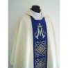 Embroidered gothic chasuble with velvet belt, Marian design (05) - Image 2