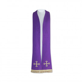 Roman priest's stole, purple (05)