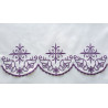 Embroidered altar cloth - purple cross (54) - Image 1