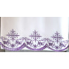 Embroidered altar cloth - purple cross (54) - Image 2
