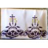 Embroidered altar cloth - IHS cross (64) - Image 1