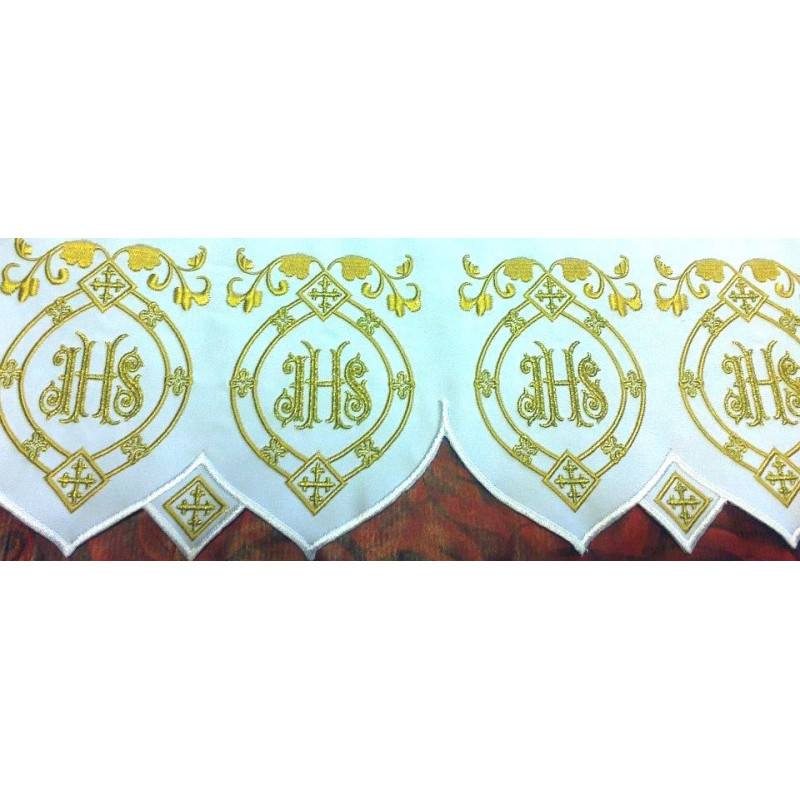 Embroidered altar cloth - Eucharistic design (92) - Best Catholic Shop